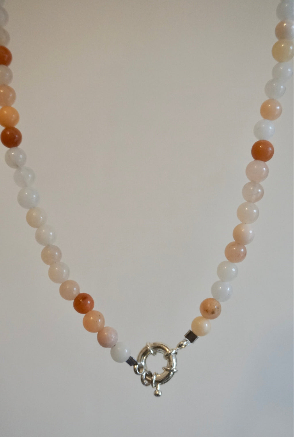 Moonstone Bead Necklace