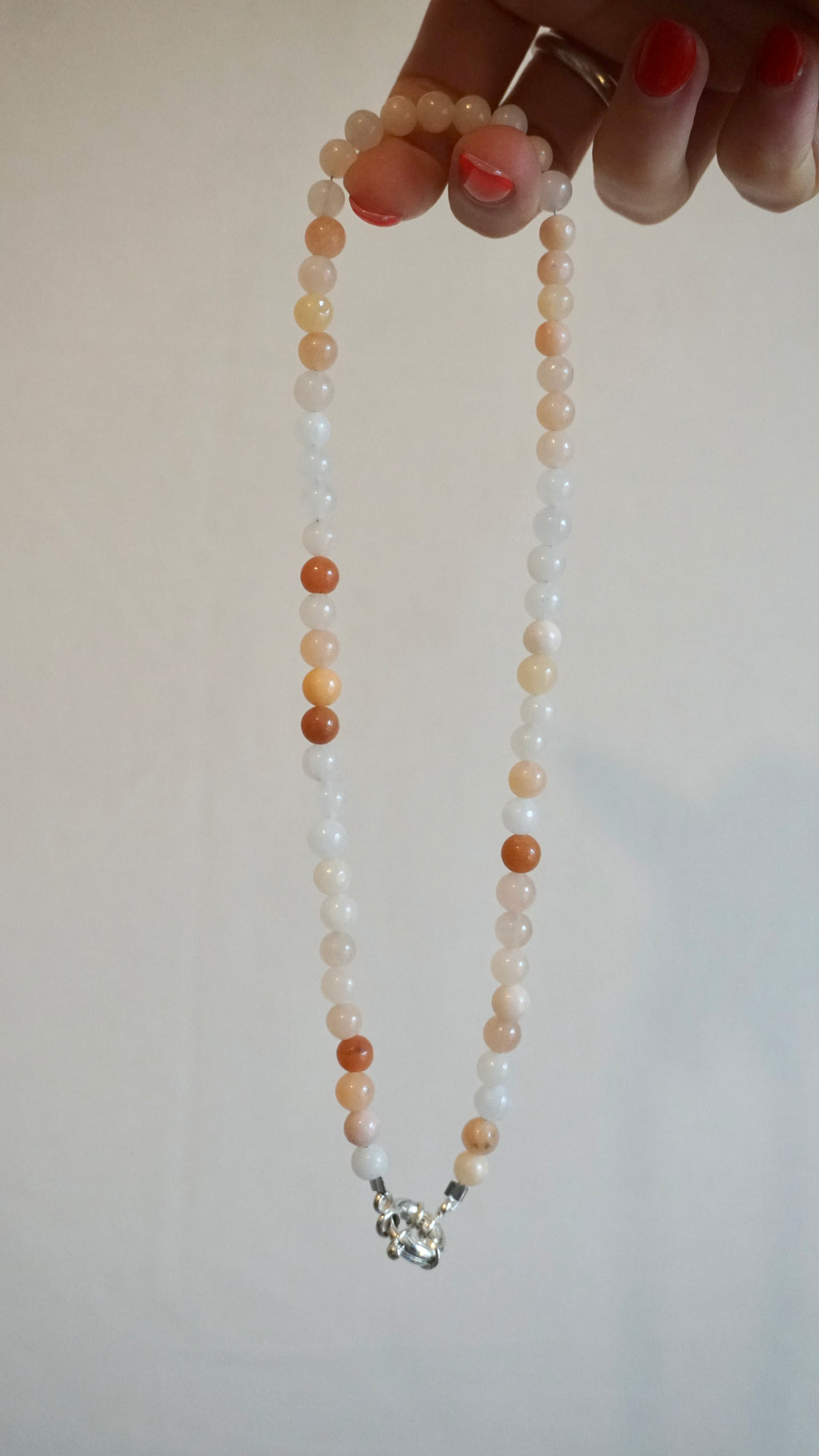 Moonstone Bead Necklace