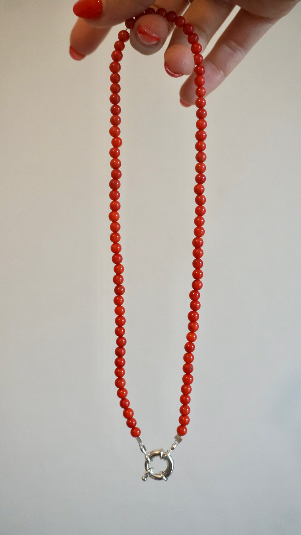 Coral Bead Necklace