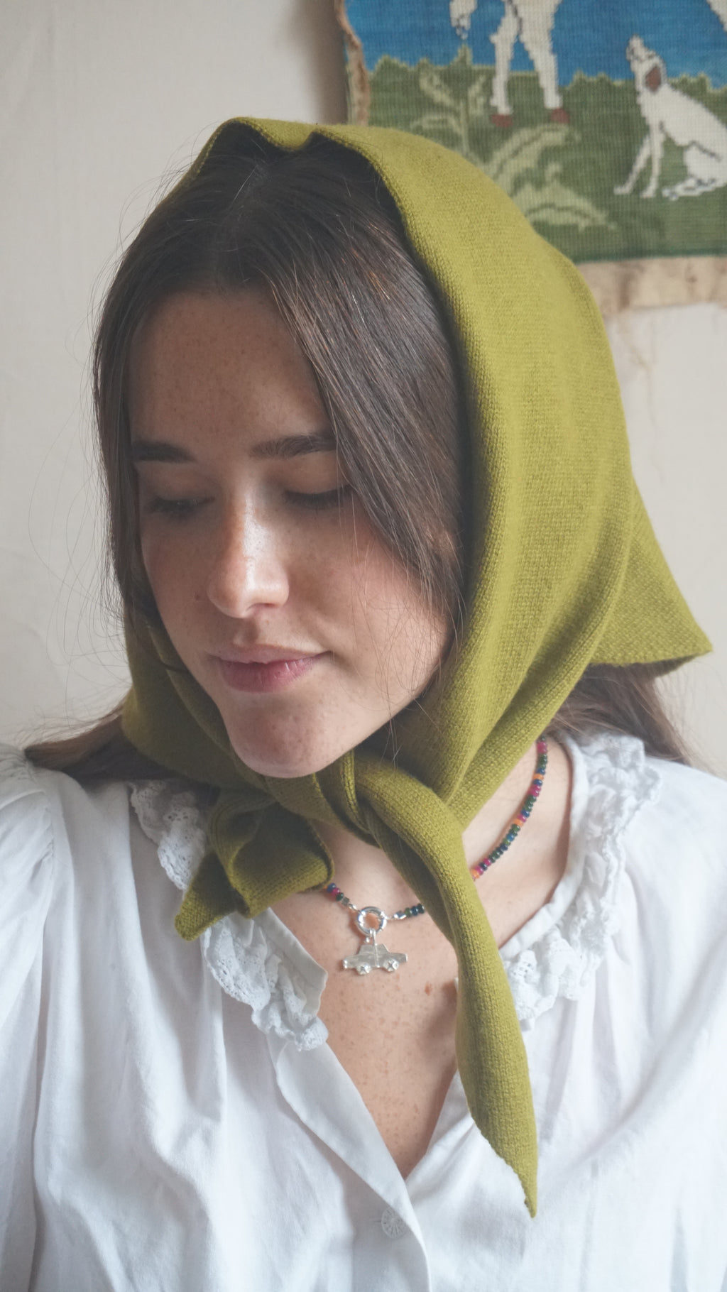 Multicoloured Jade Bead Necklace