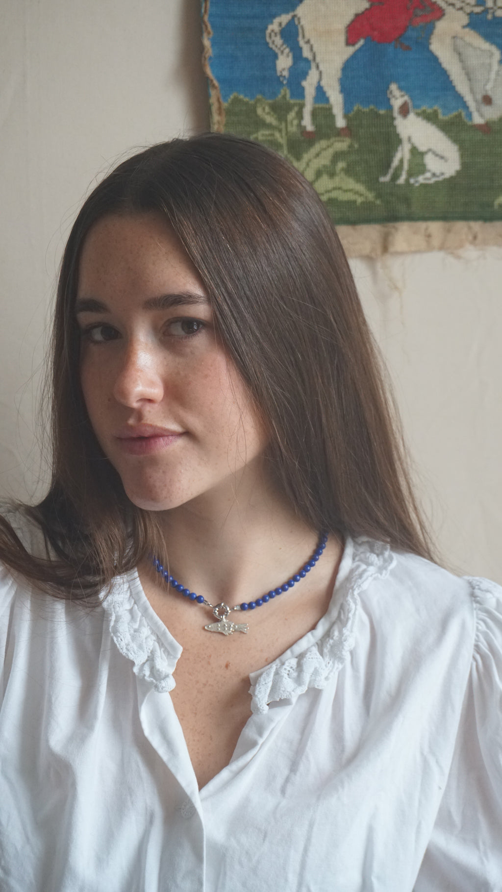 Lapis Lazuli Bead Necklace