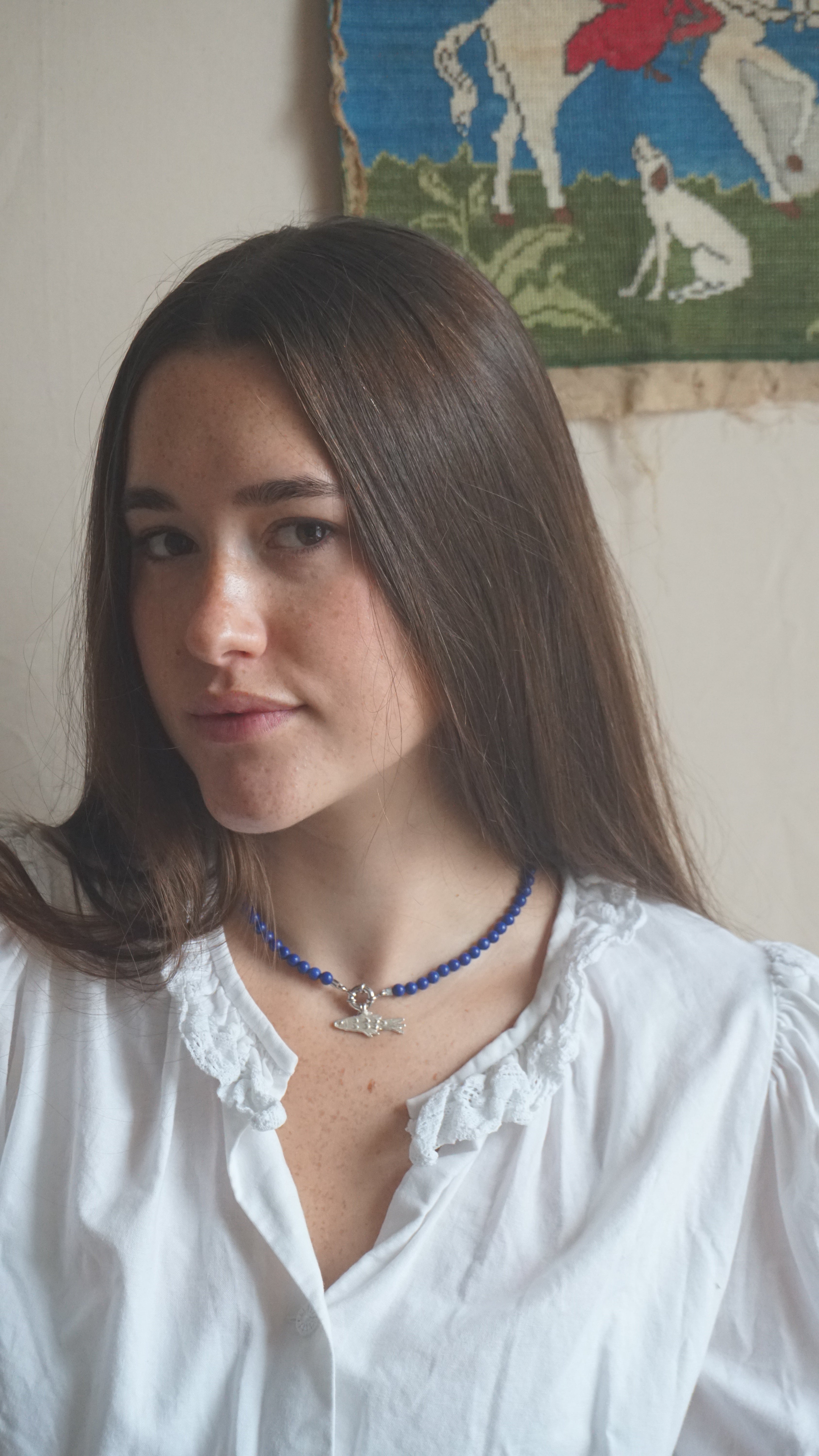Lapis Lazuli Bead Necklace