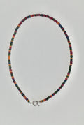 Multicoloured Jade Bead Necklace