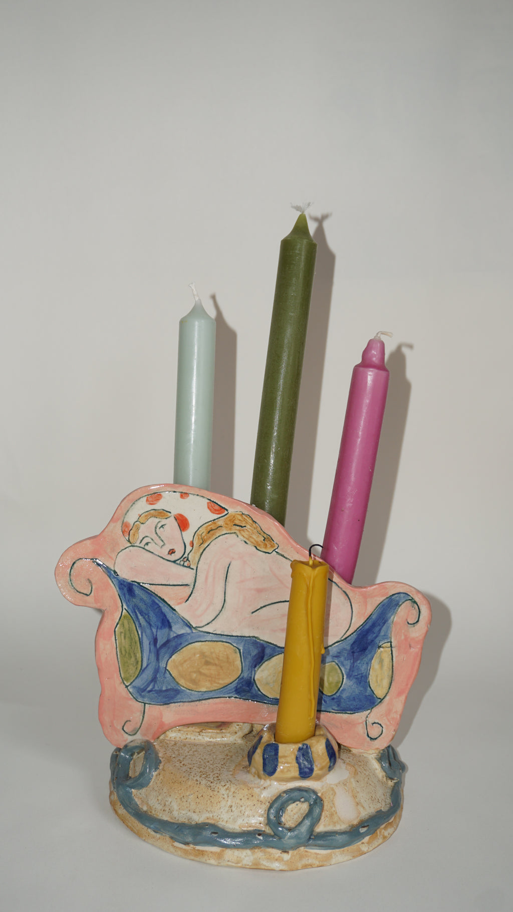 Dreaming Figure Candleholder