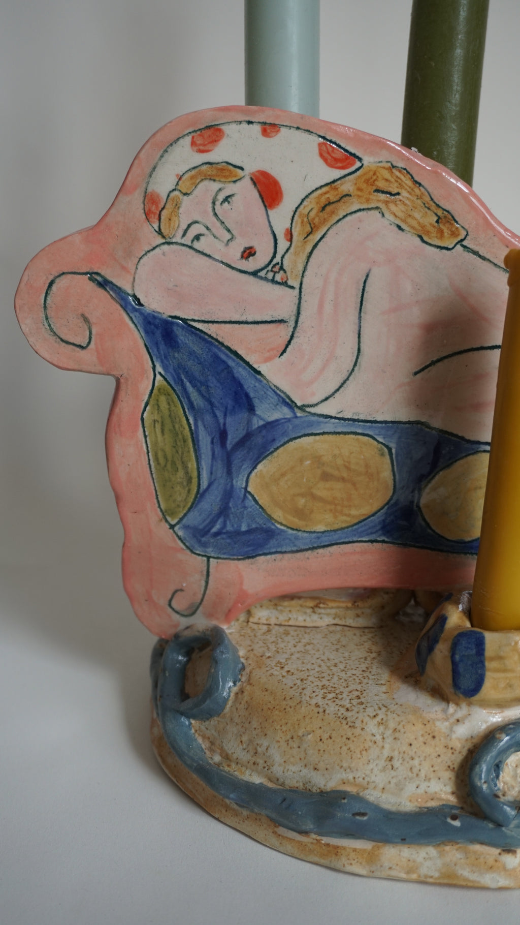 Dreaming Figure Candleholder