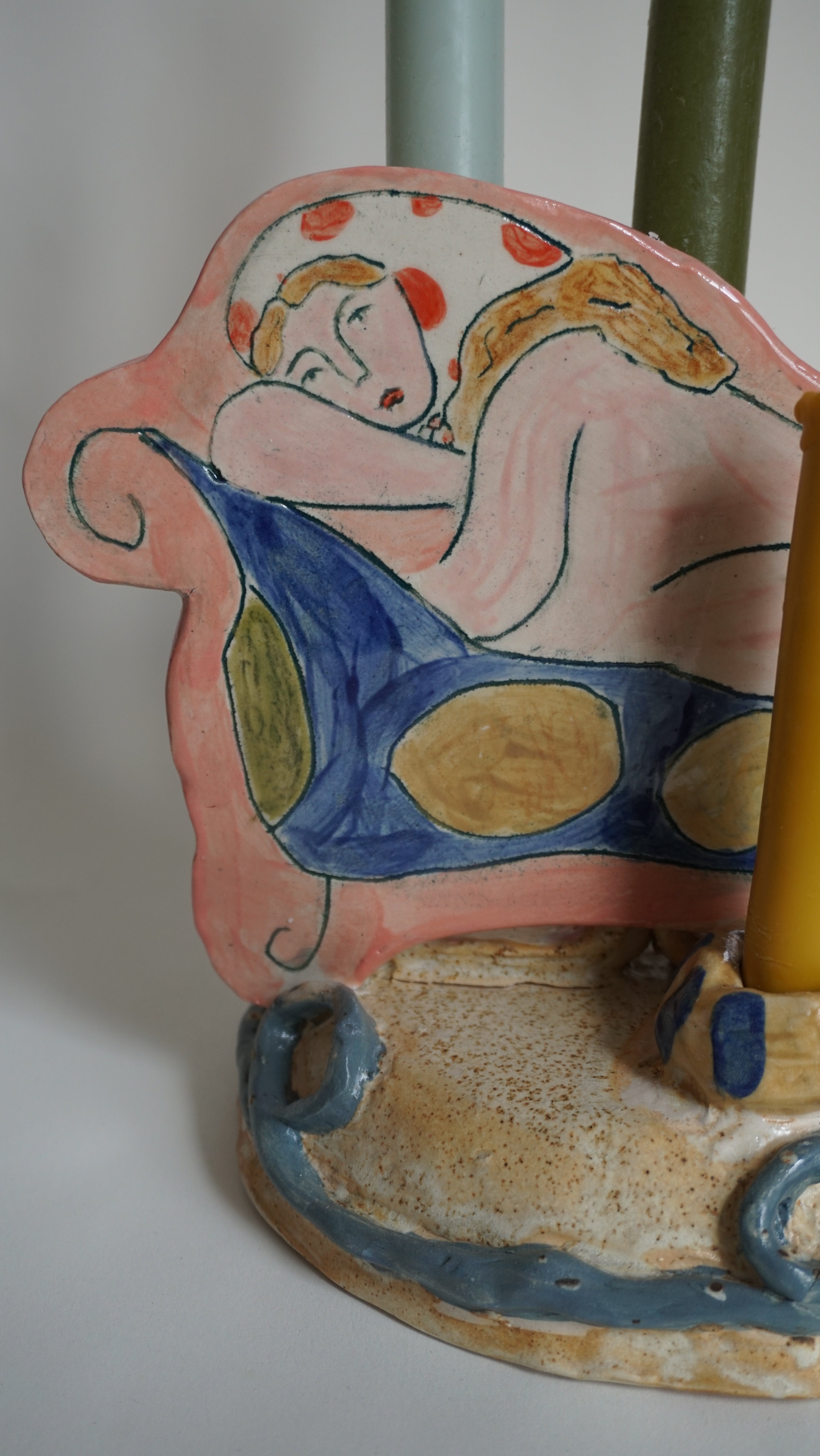 Dreaming Figure Candleholder