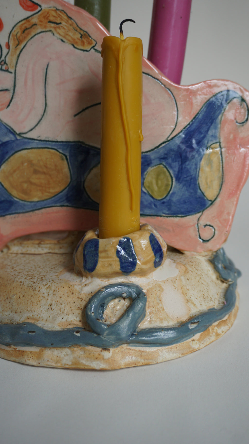 Dreaming Figure Candleholder