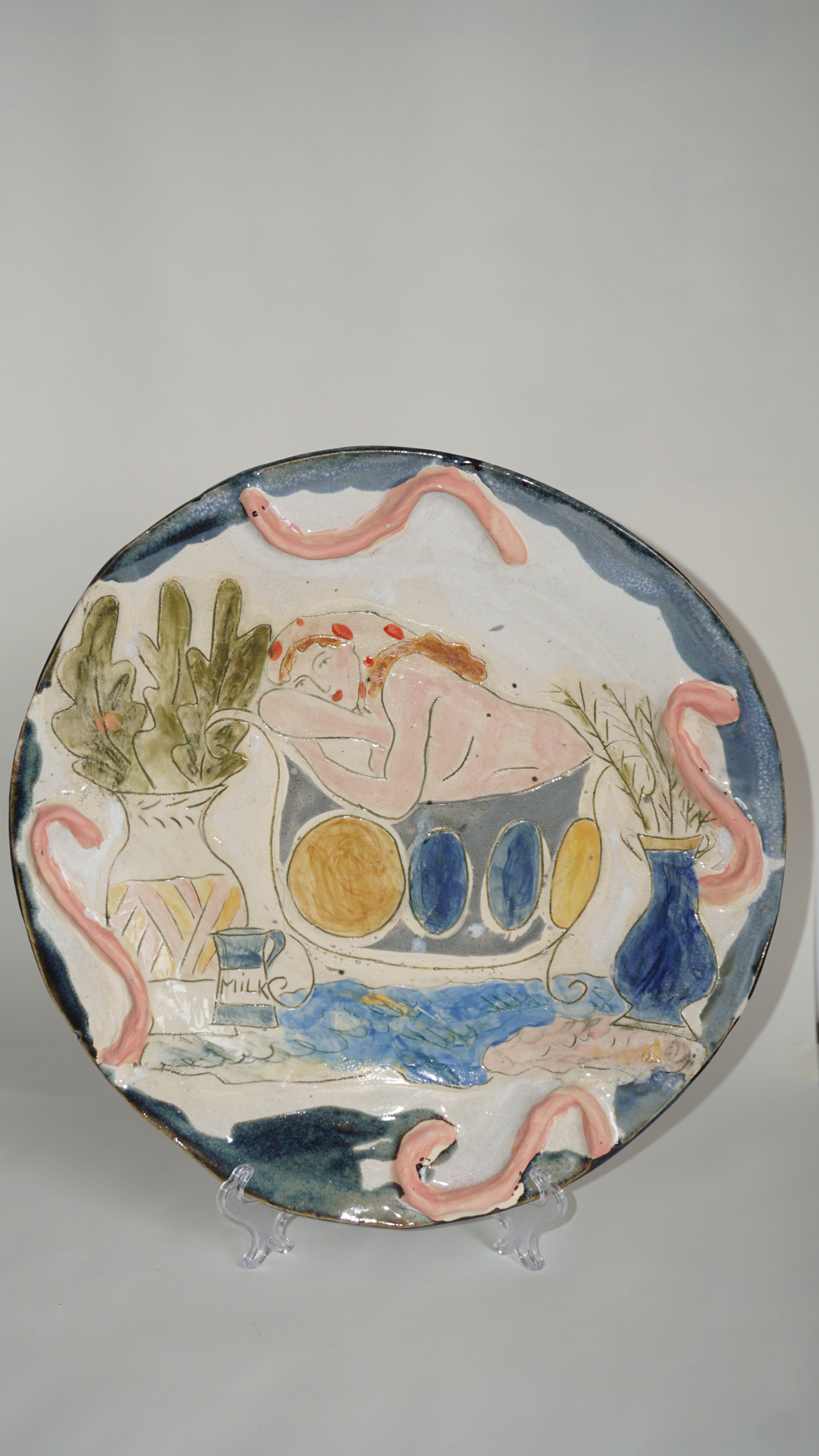 Large Ceramic Serving Plate
