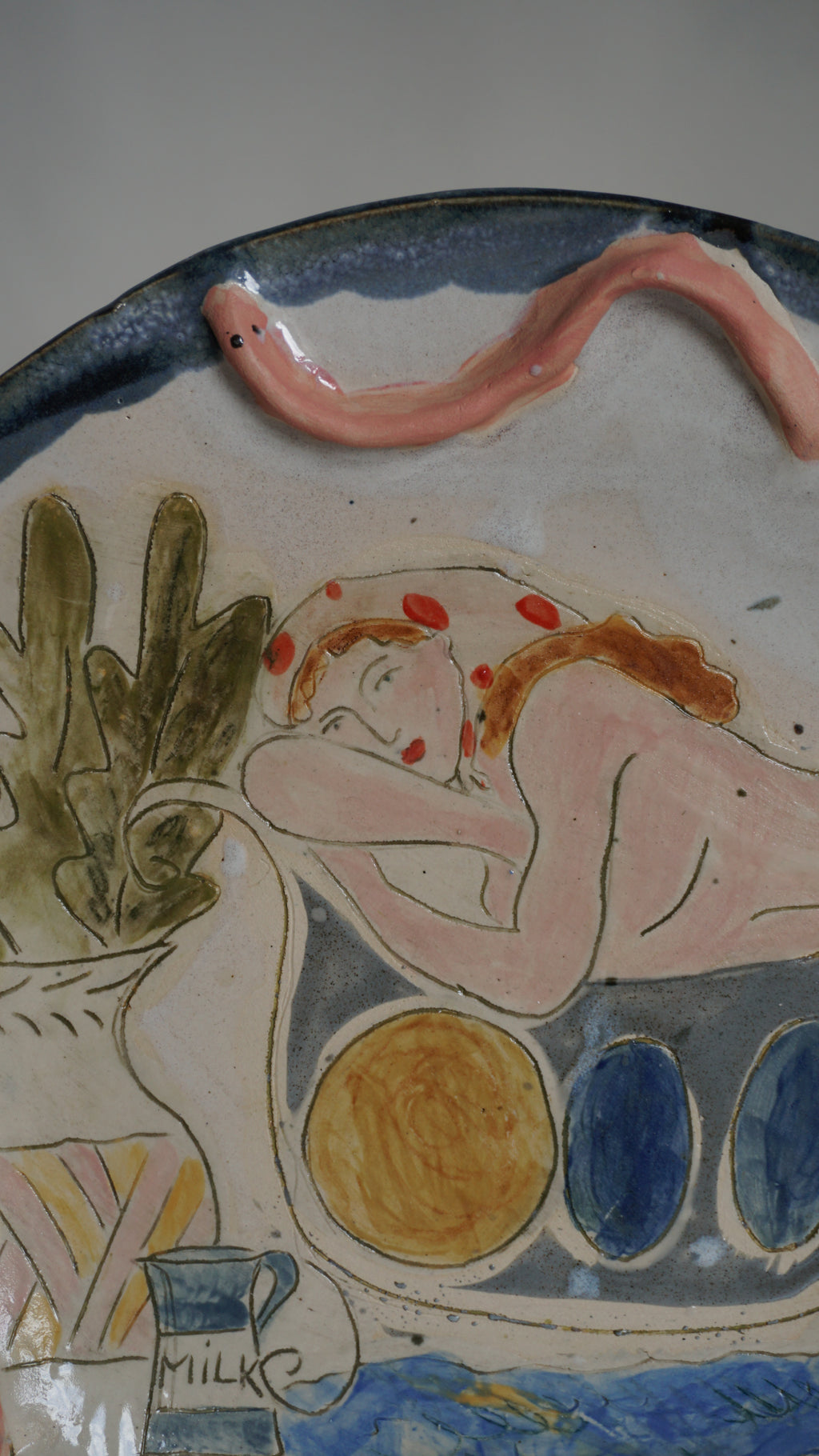 Large Ceramic Serving Plate