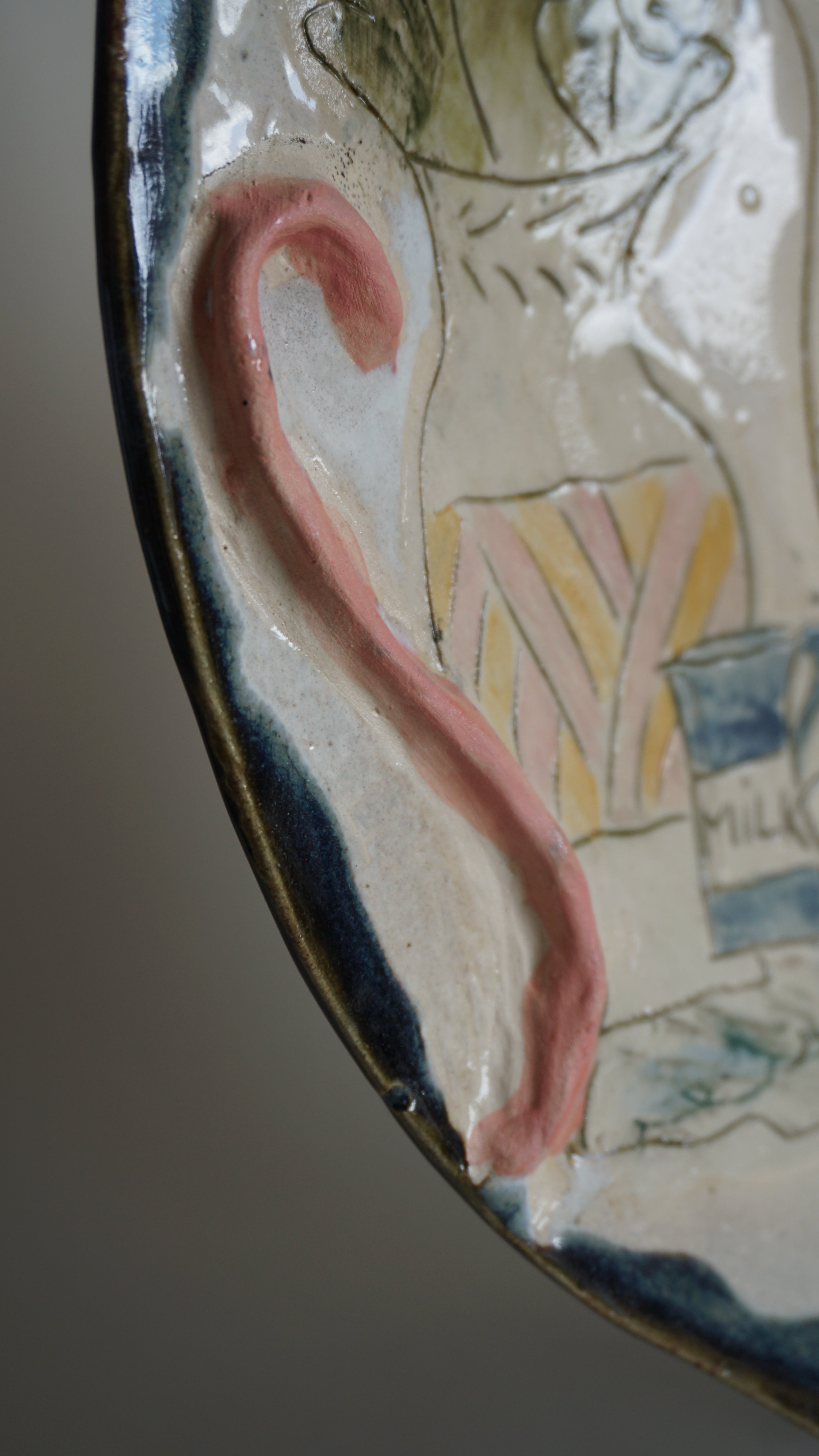Large Ceramic Serving Plate