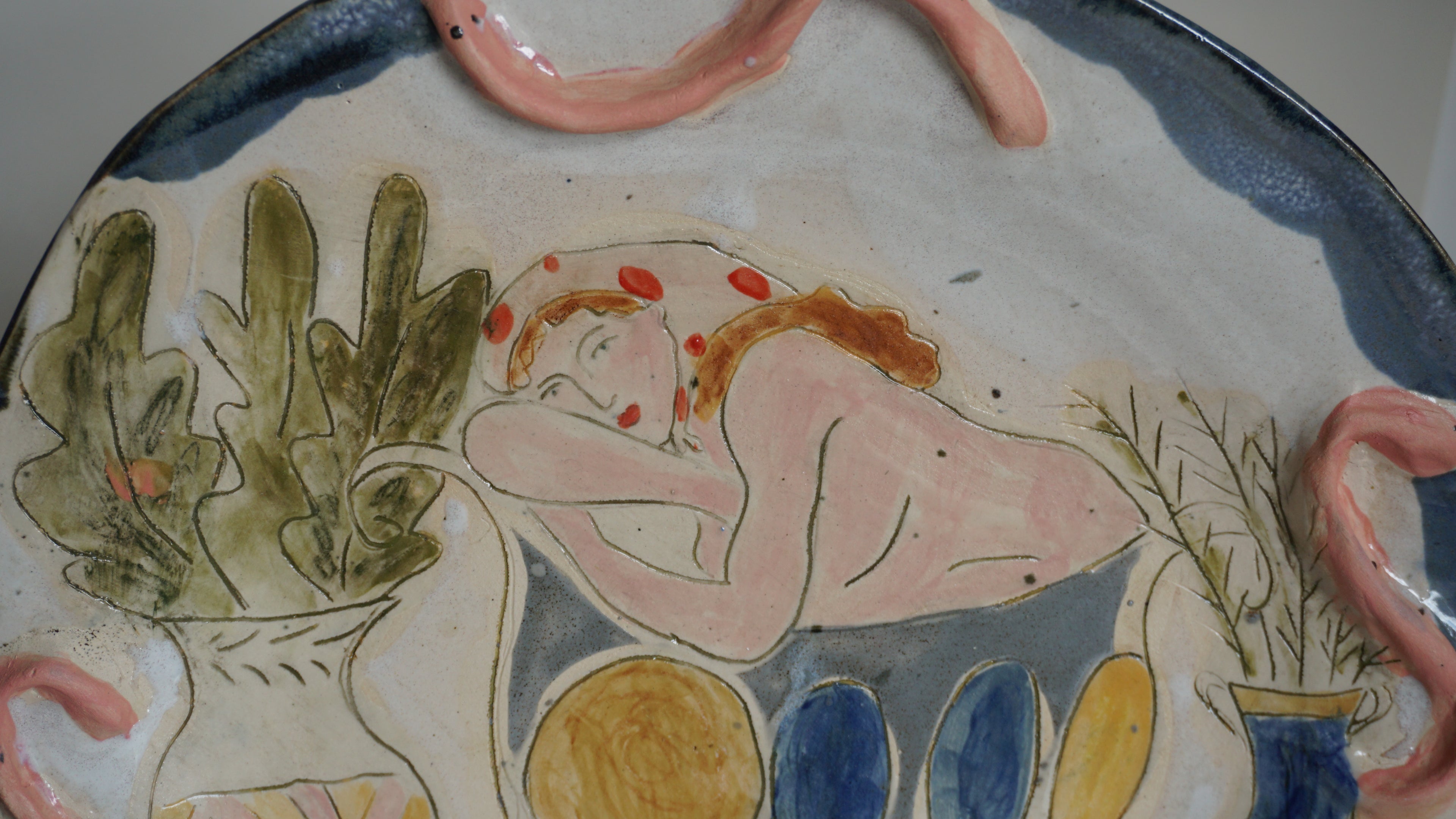 Large Ceramic Serving Plate