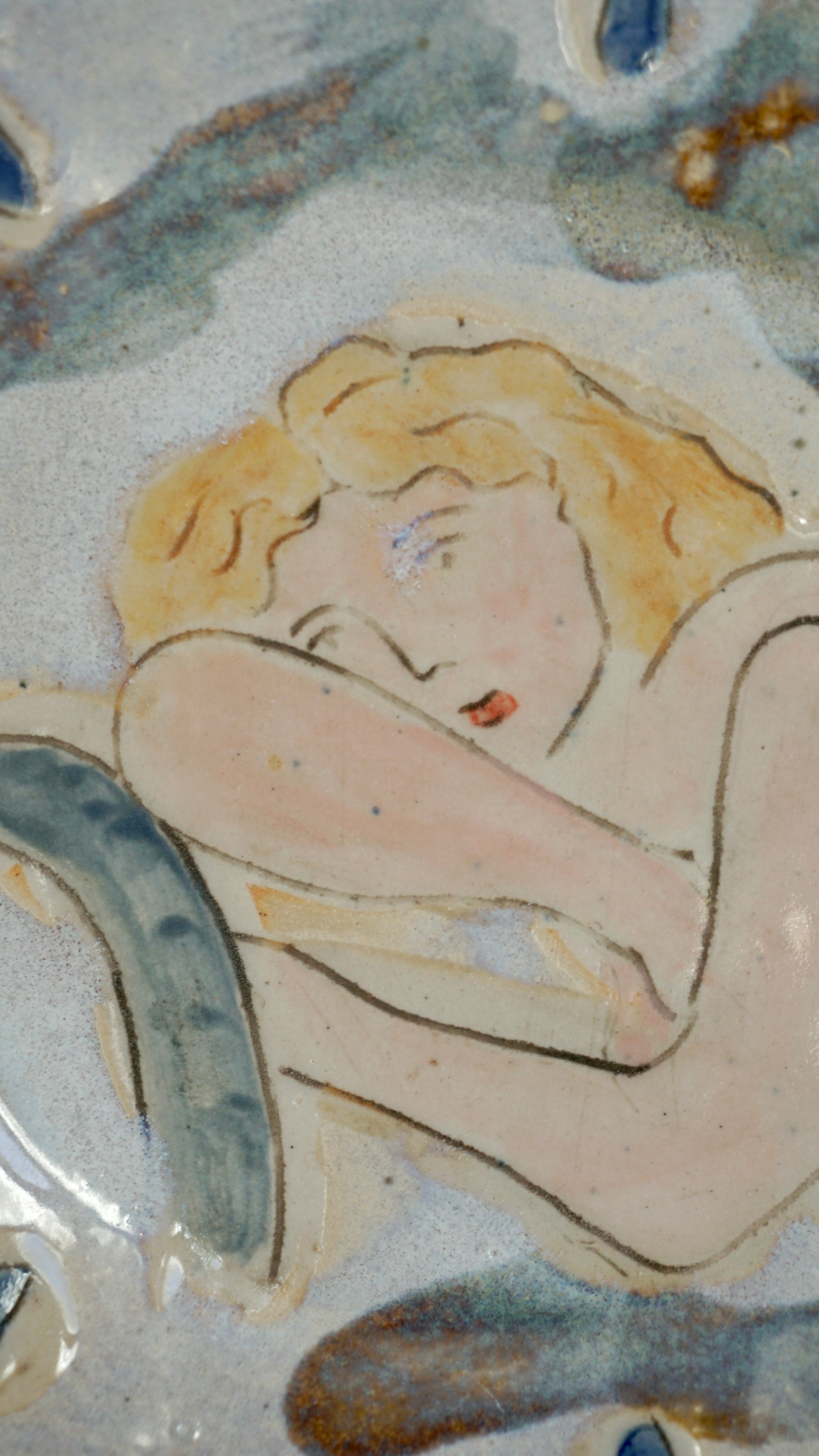 Dreaming Figure plate