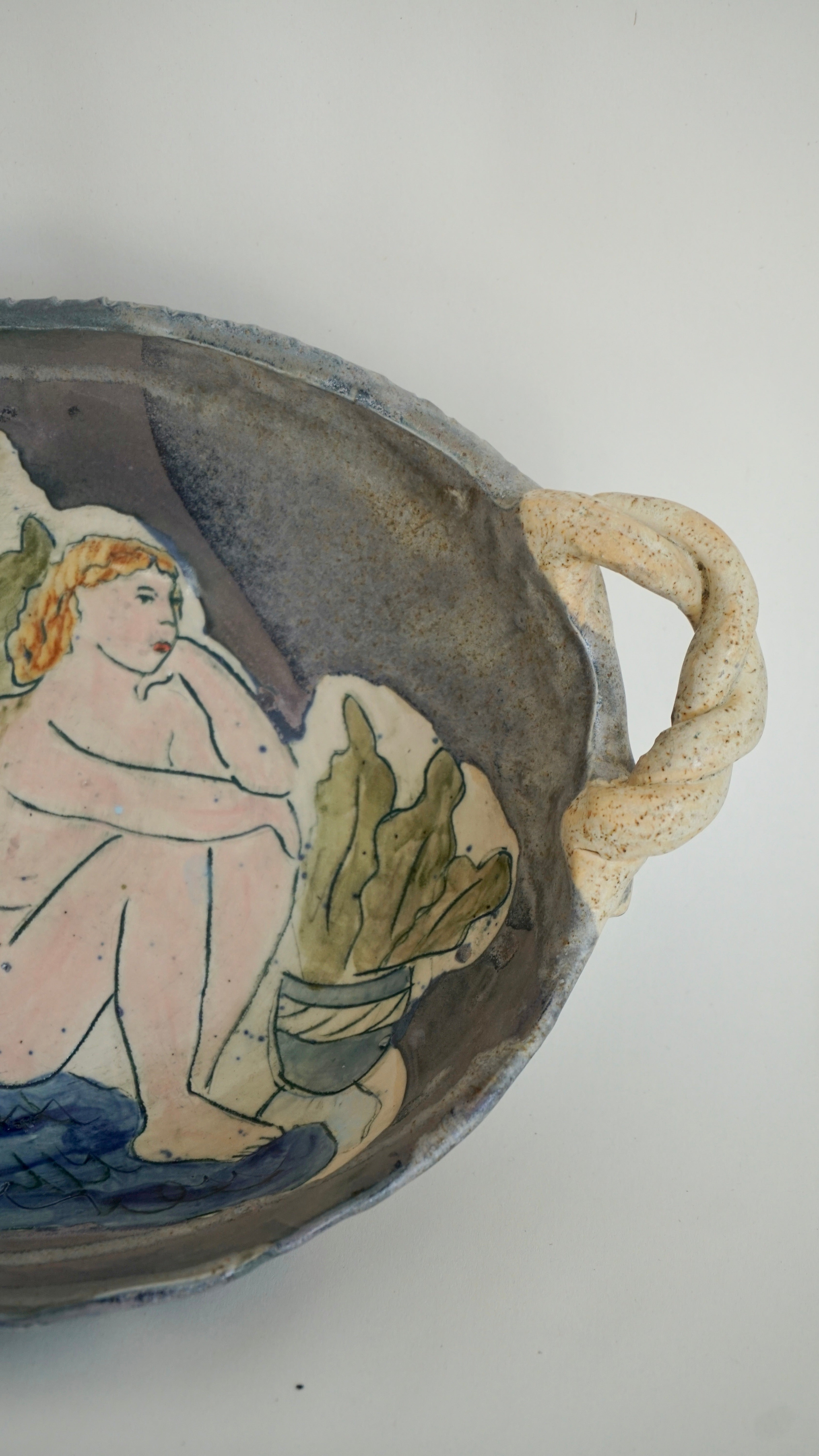 The Quiet Garden Bowl with twisted handles