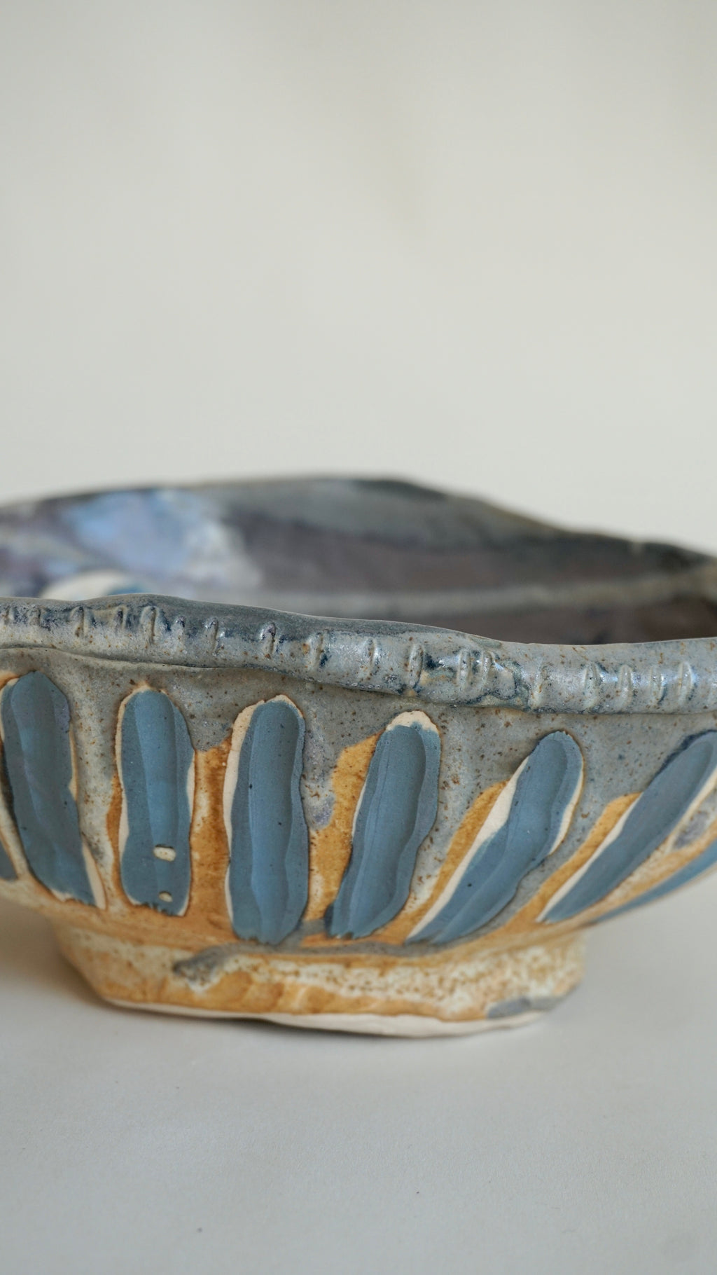 The Quiet Garden Bowl with twisted handles