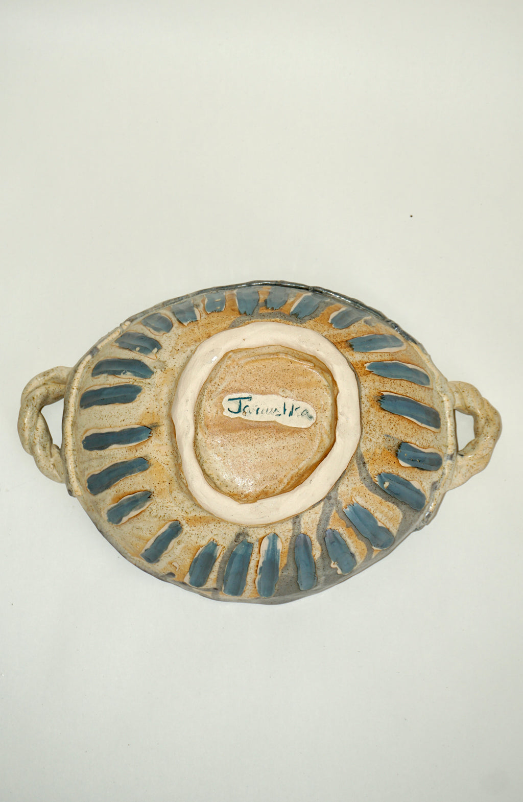 The Quiet Garden Bowl with twisted handles