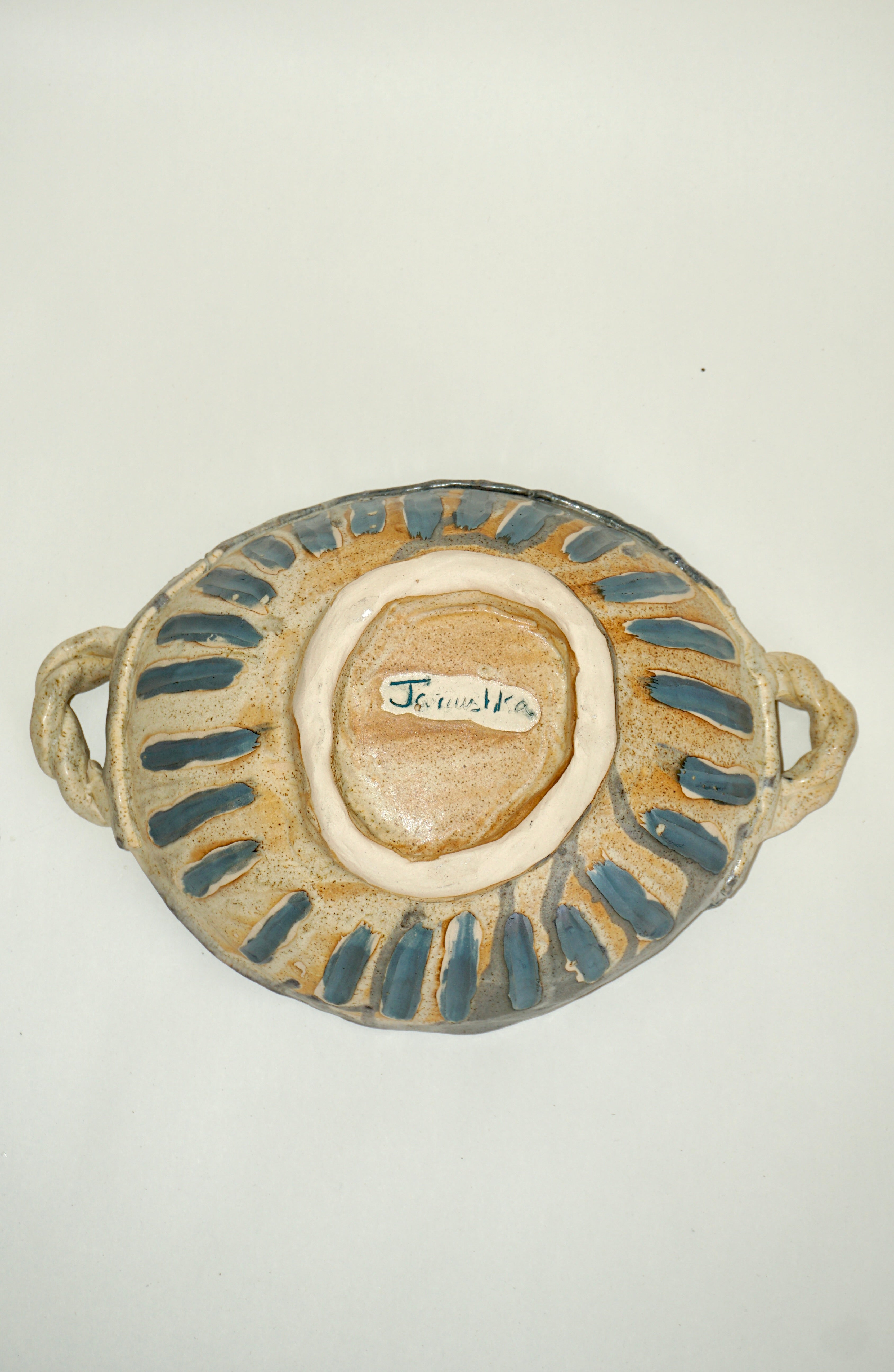 The Quiet Garden Bowl with twisted handles