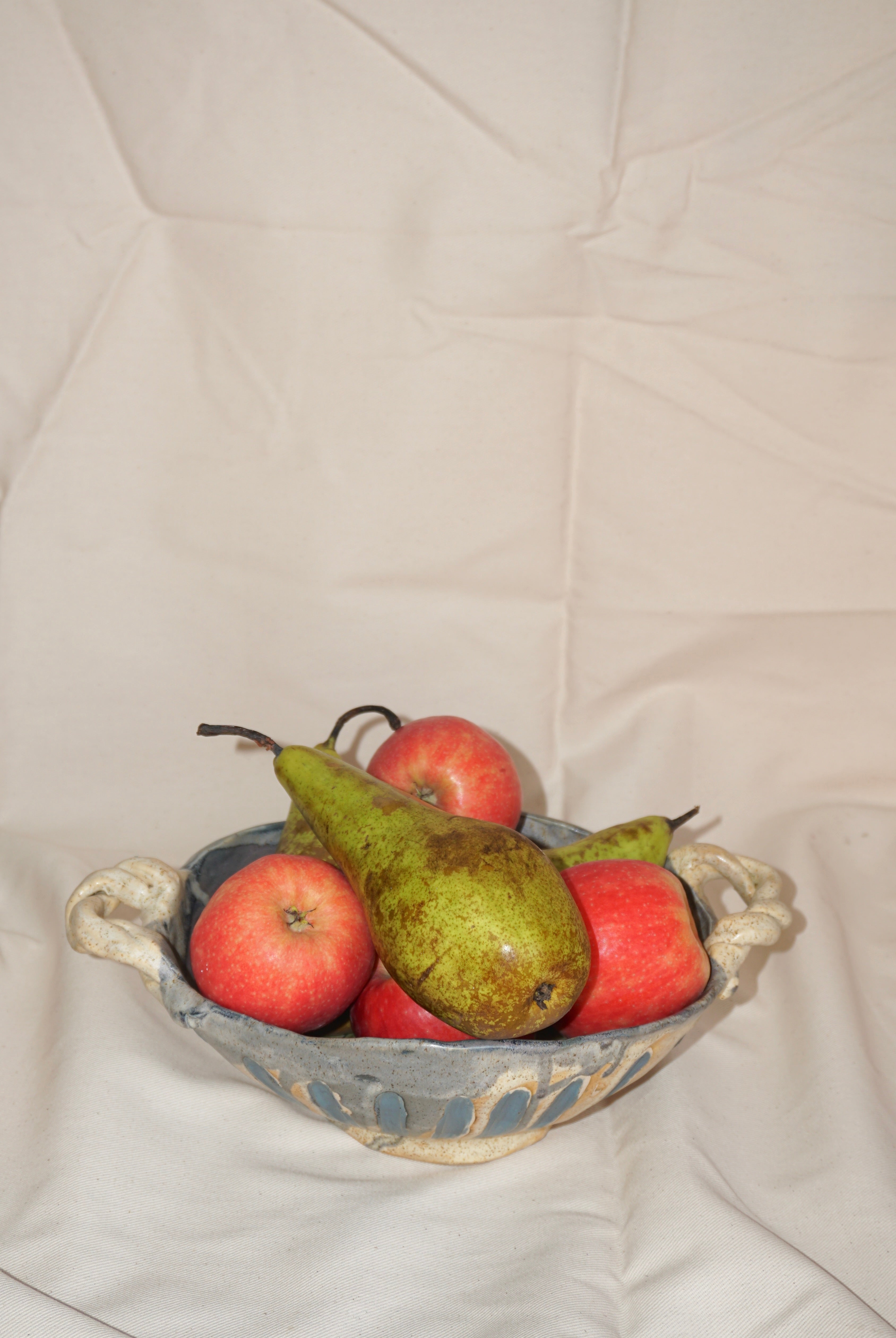 The Quiet Garden Bowl with twisted handles