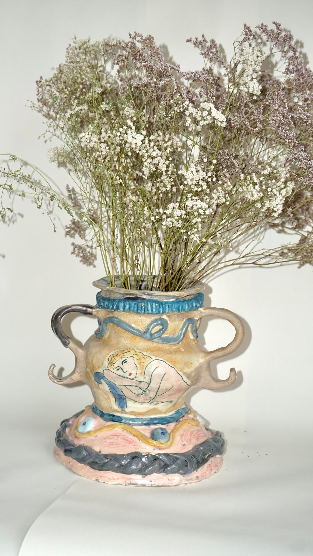 The Resting Soul - Sculptural Ceramic Fruit Bowl & Vase