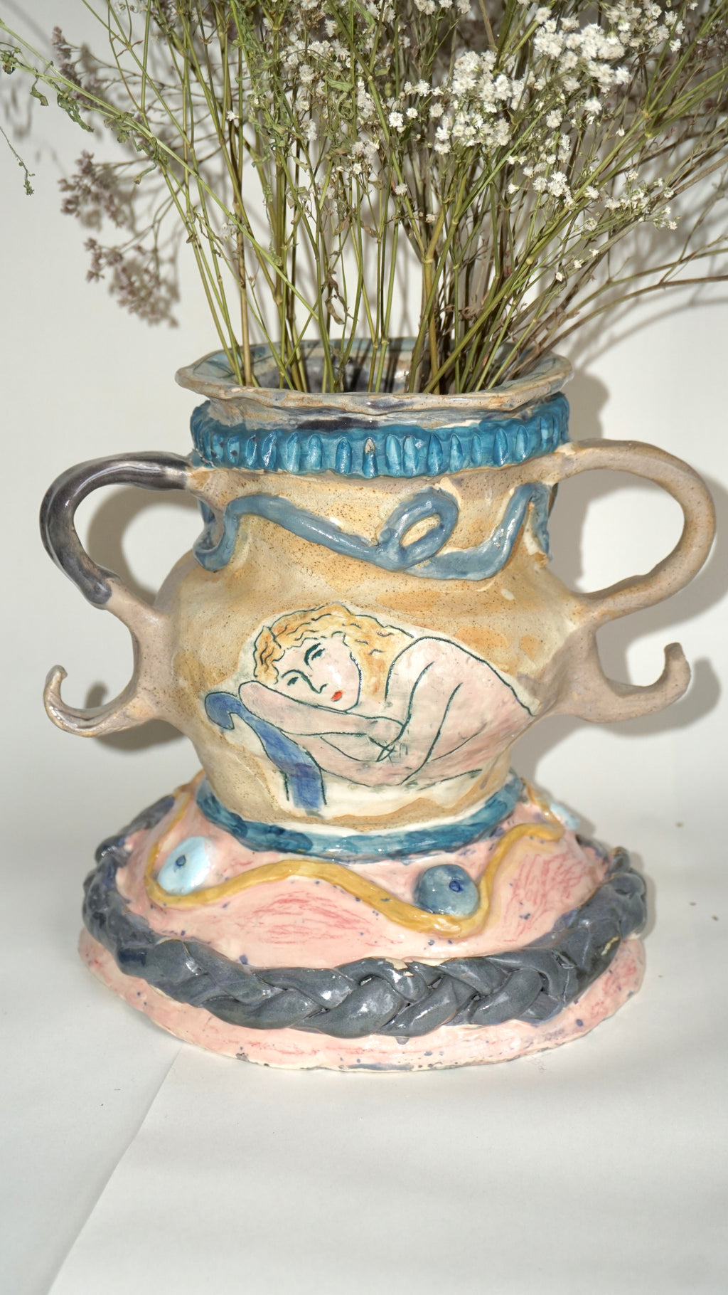 The Resting Soul - Sculptural Ceramic Fruit Bowl & Vase