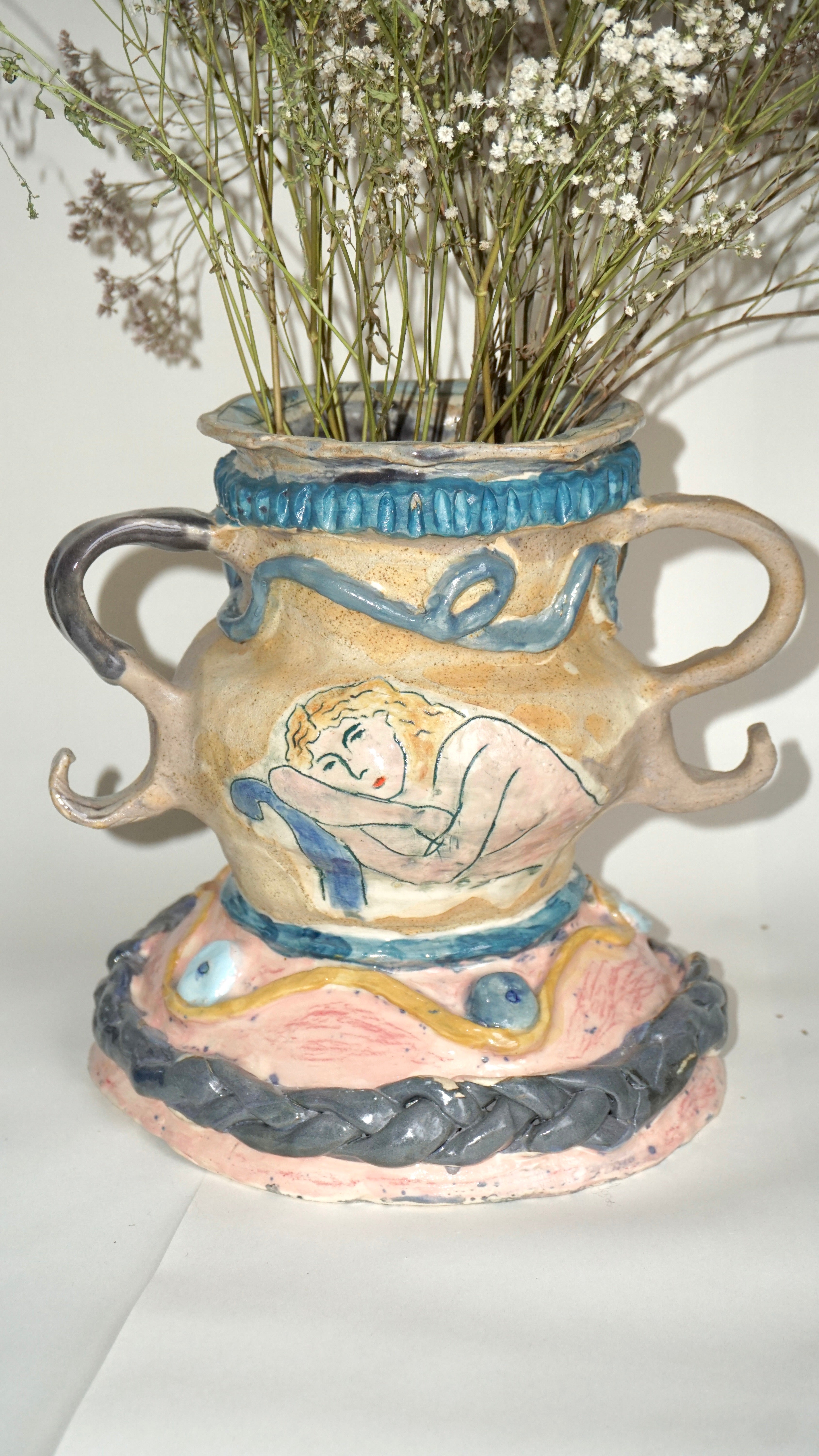 The Resting Soul - Sculptural Ceramic Fruit Bowl & Vase