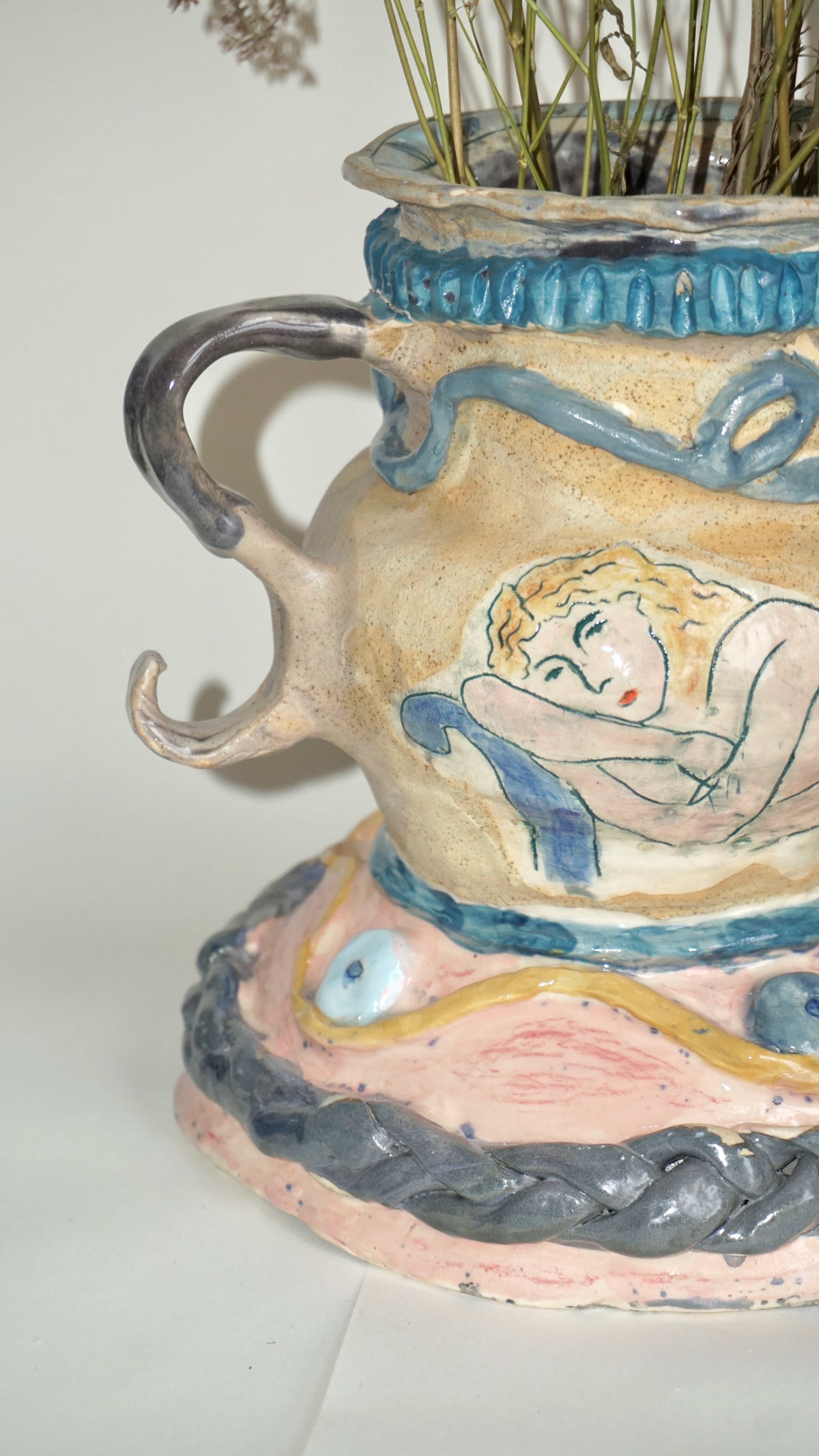 The Resting Soul - Sculptural Ceramic Fruit Bowl & Vase