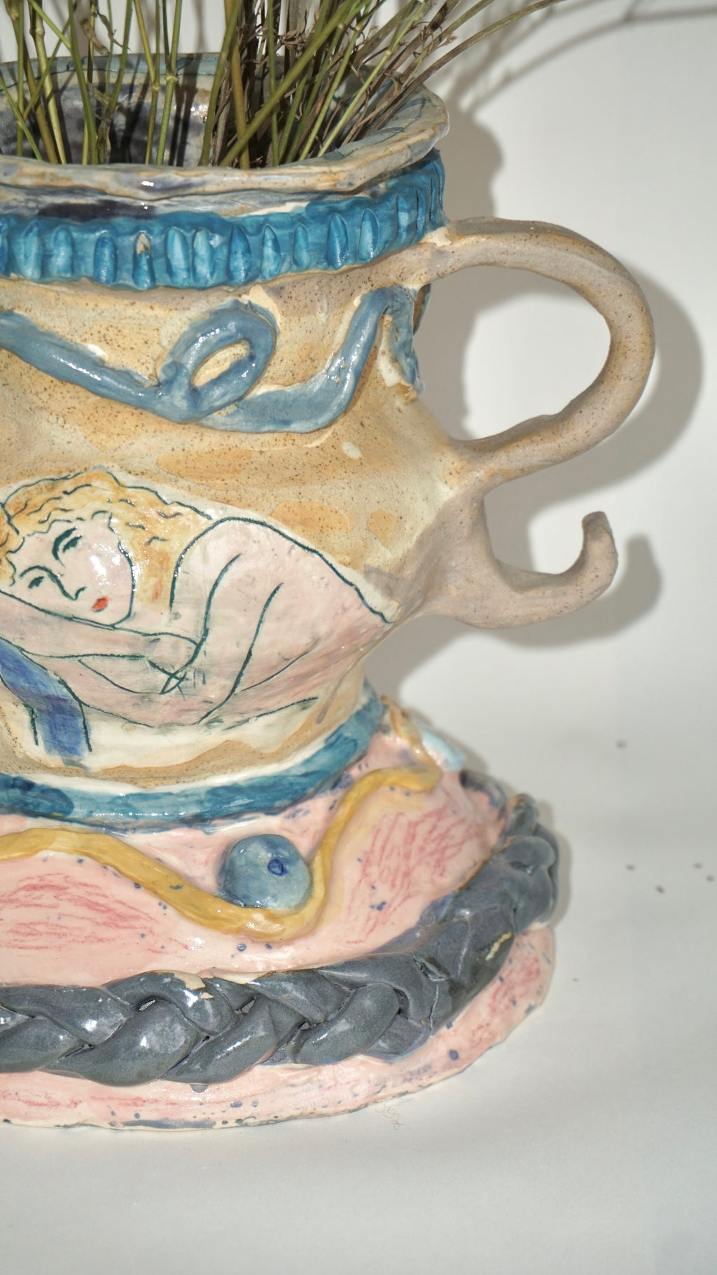 The Resting Soul - Sculptural Ceramic Fruit Bowl & Vase