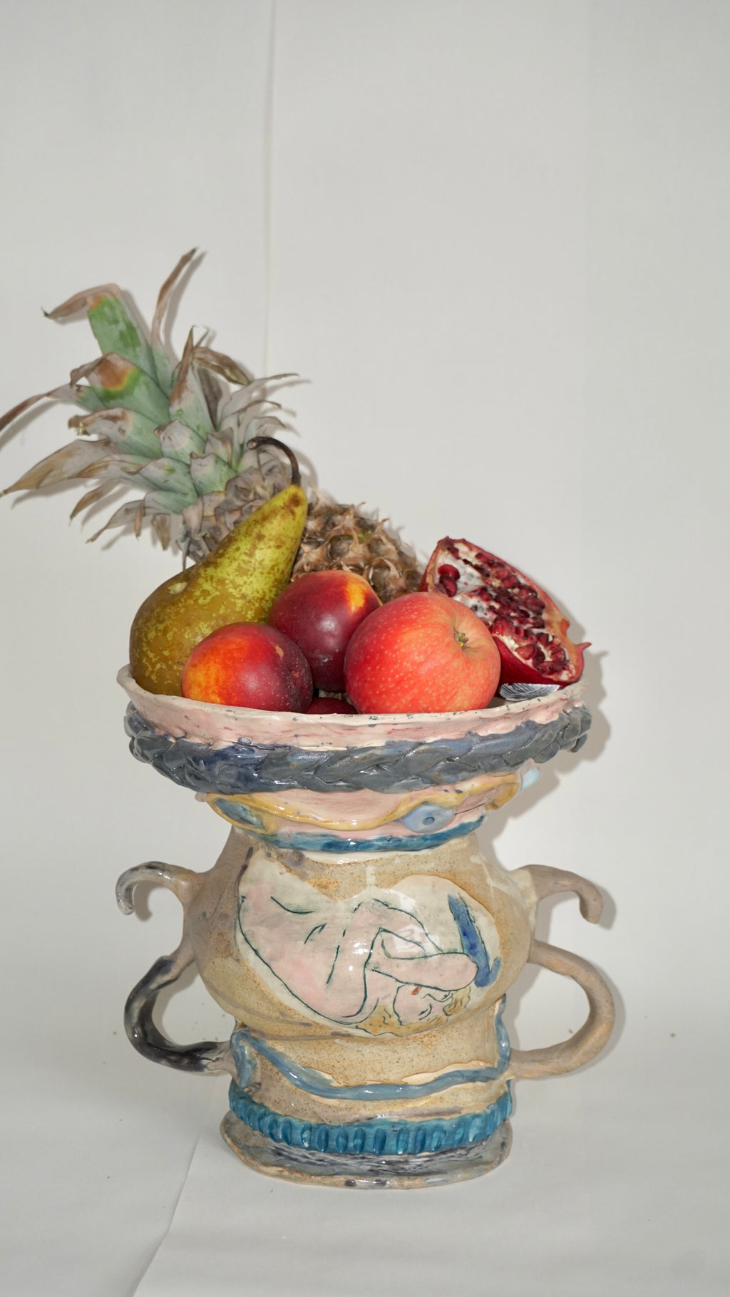The Resting Soul - Sculptural Ceramic Fruit Bowl & Vase