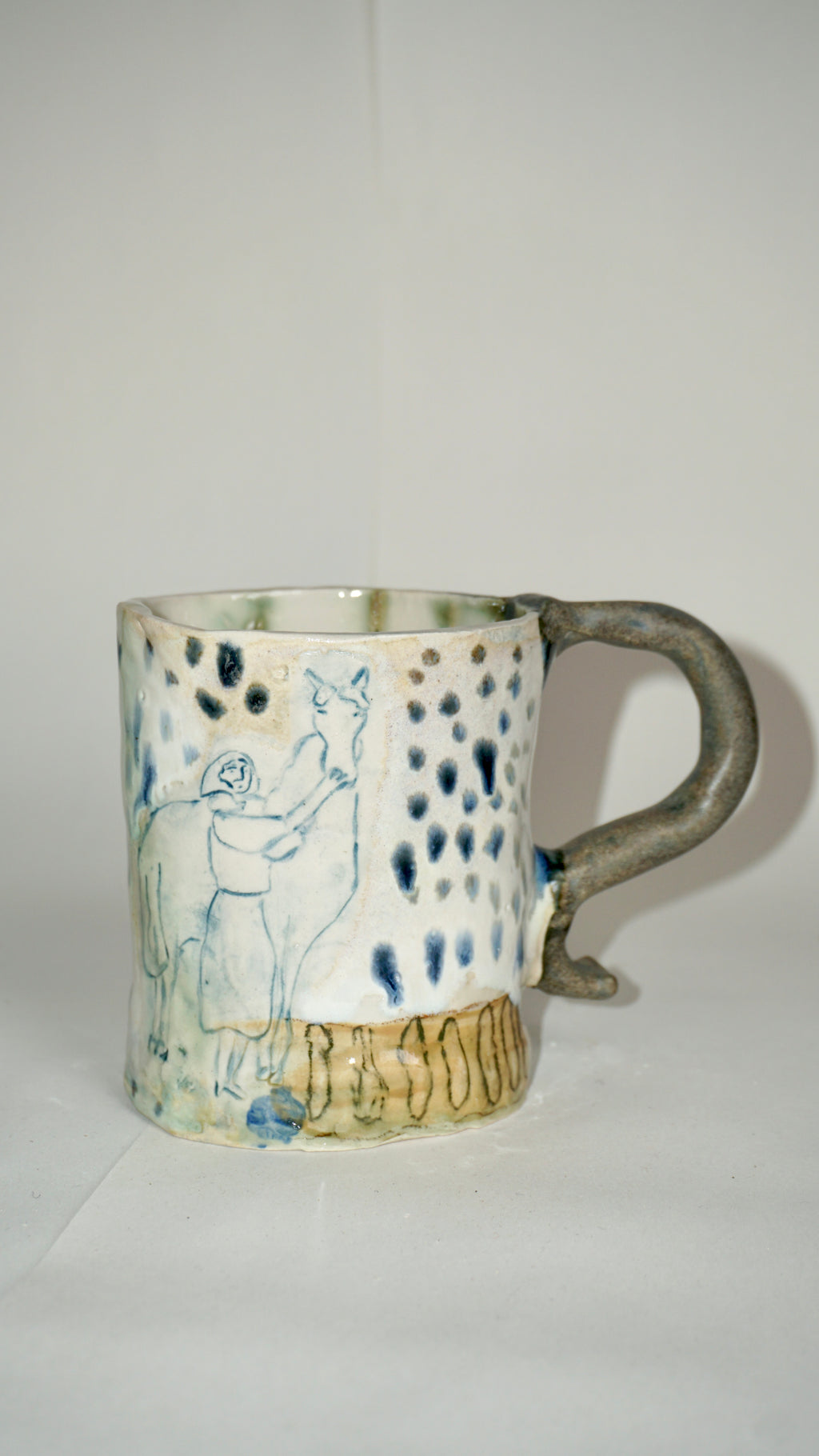 Woman & Horse Coffee Cup