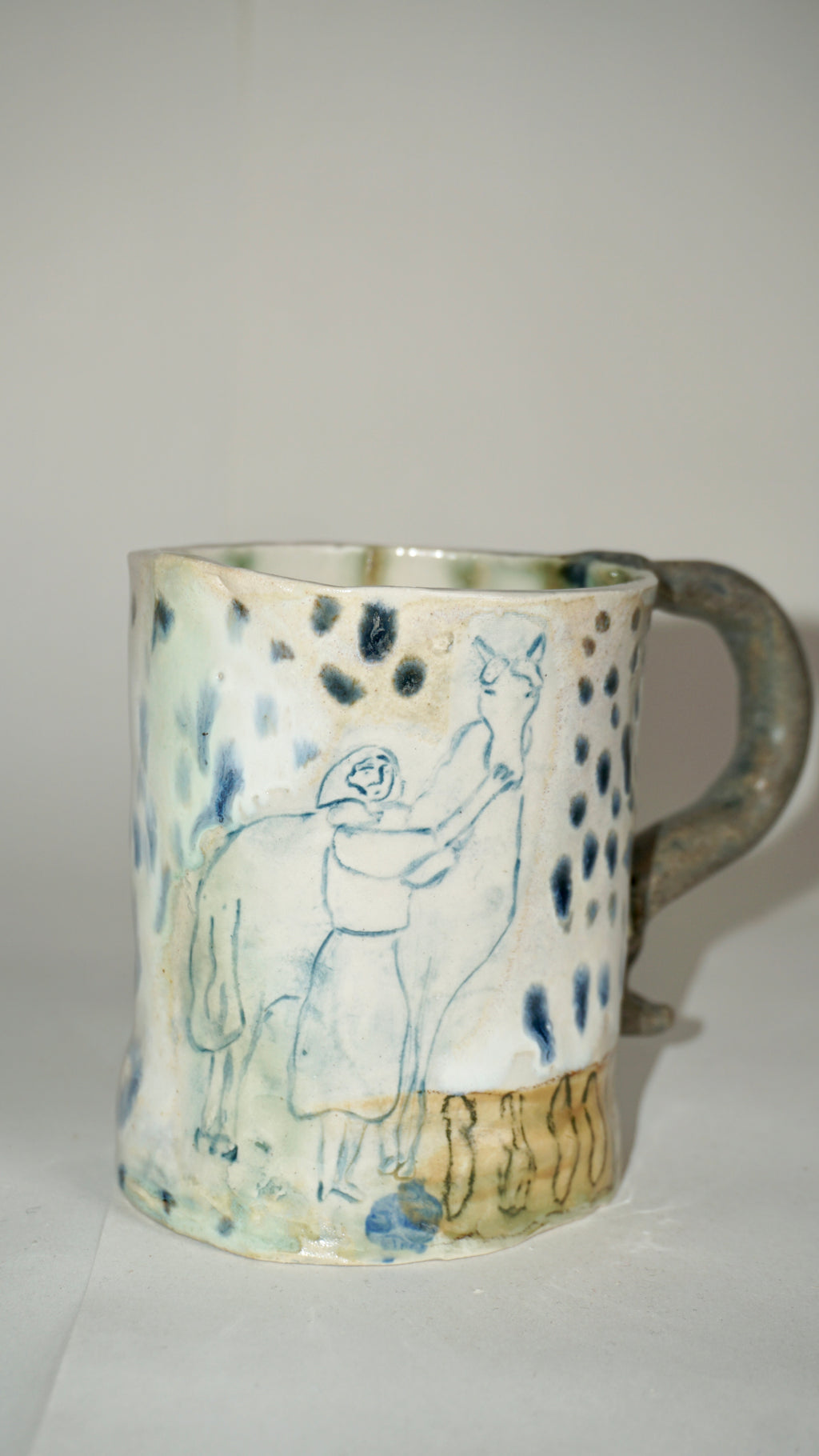 Woman & Horse Coffee Cup