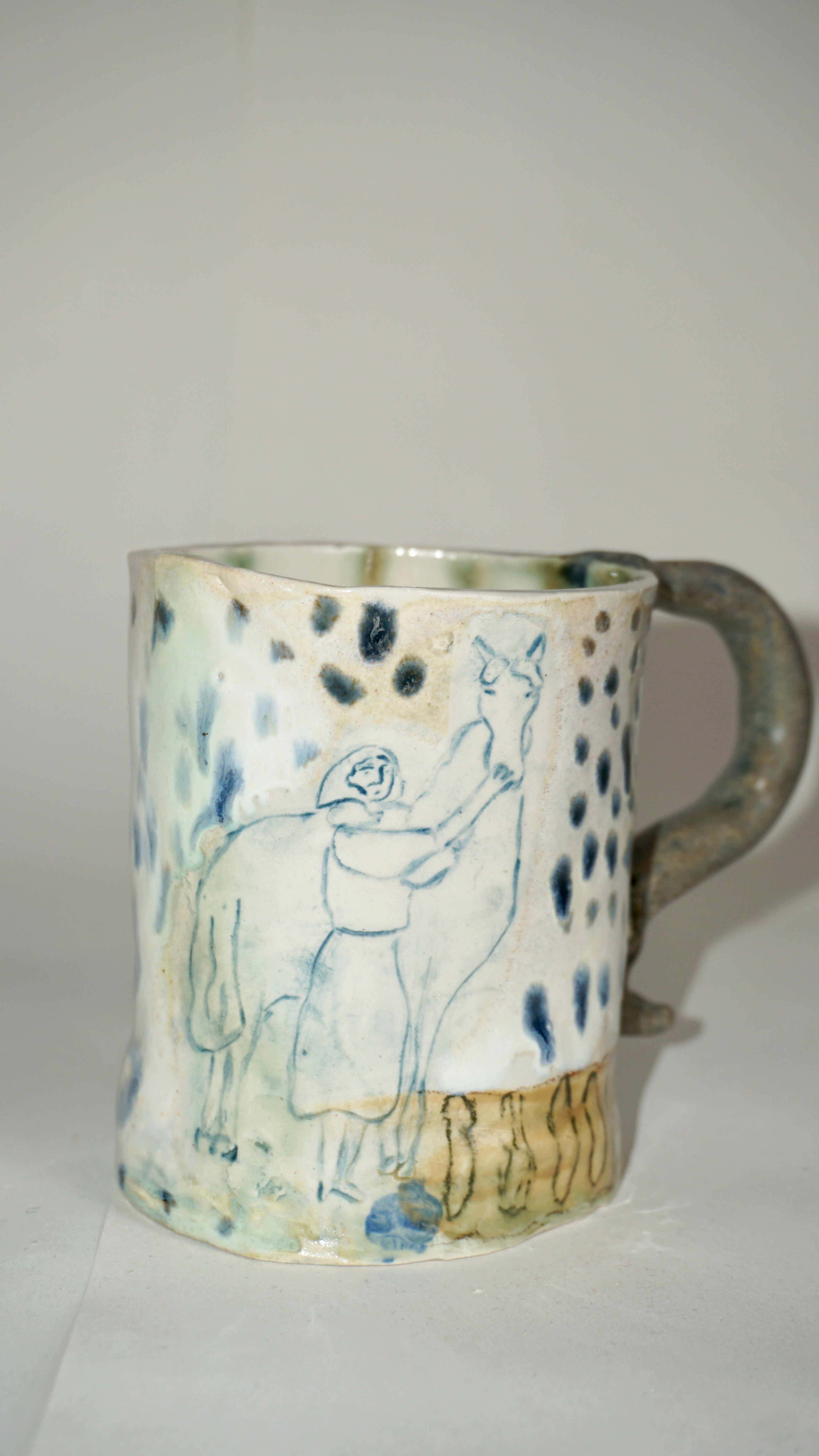 Woman & Horse Coffee Cup