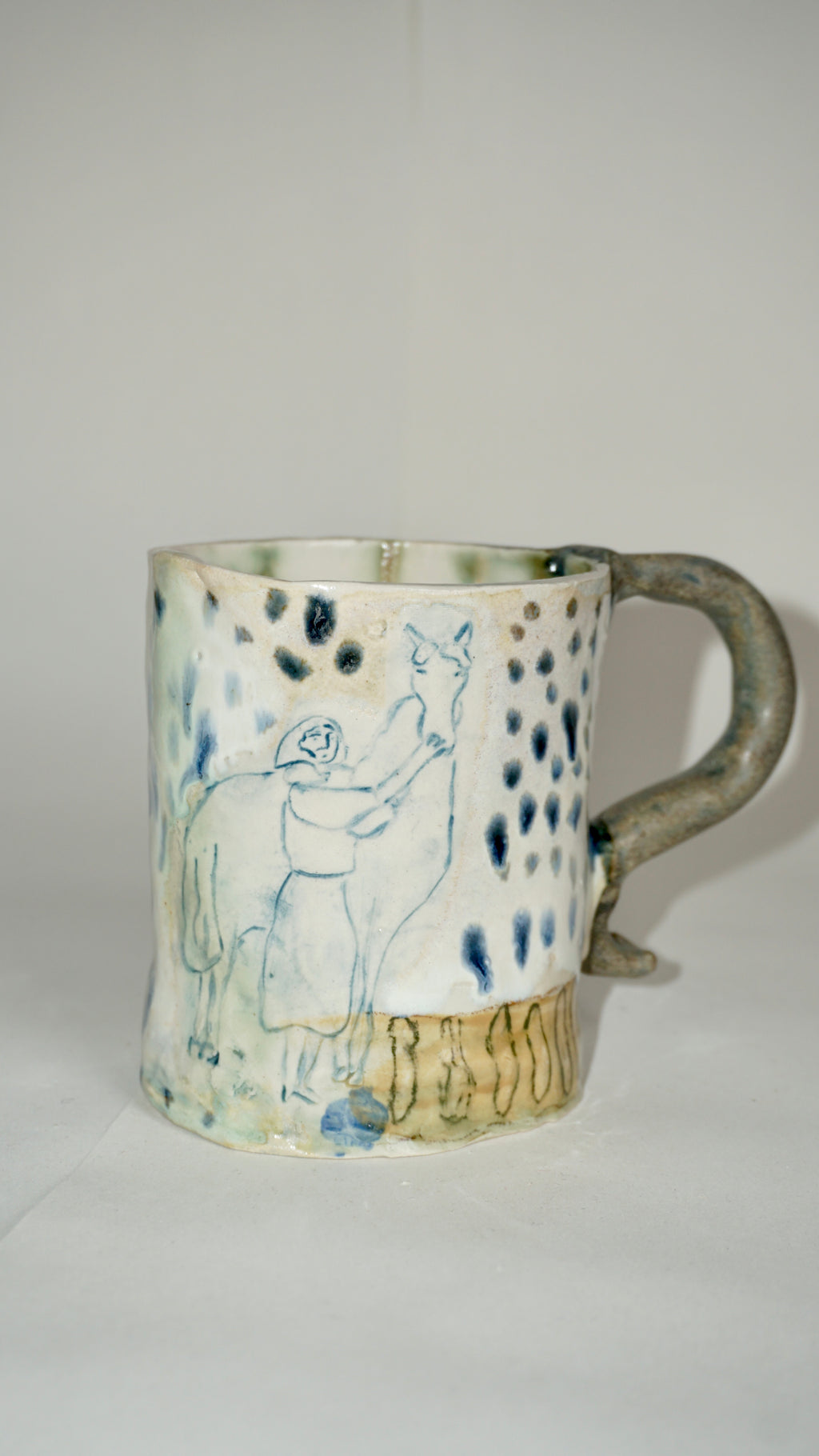 Woman & Horse Coffee Cup