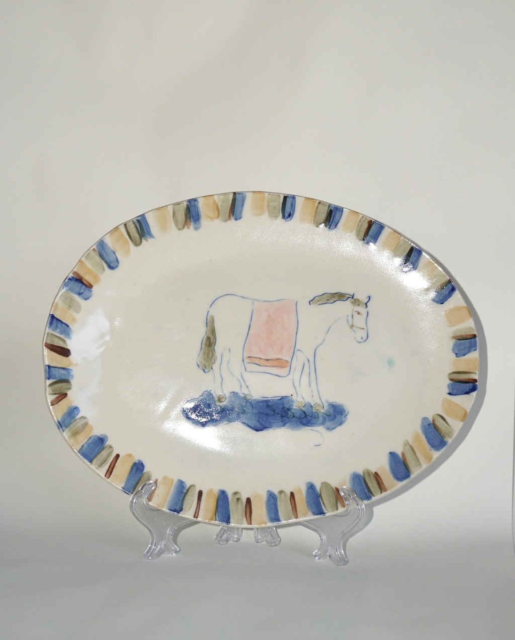 Country Horse Ceramic Platter