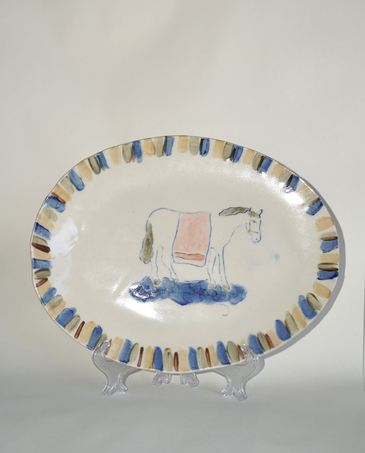 Country Horse Ceramic Platter