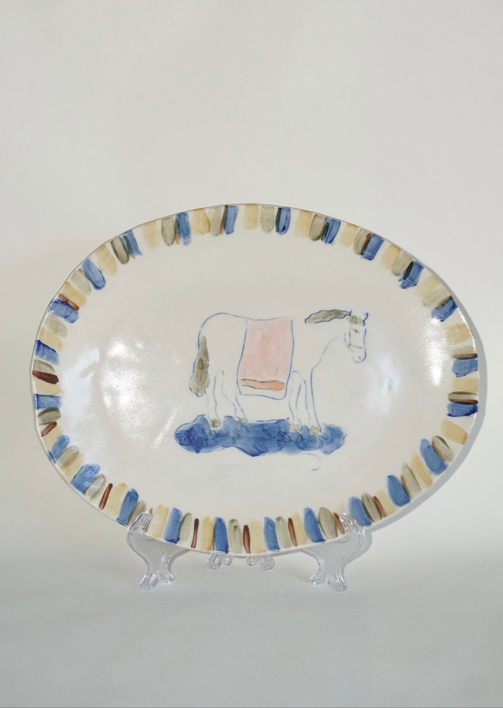 Country Horse Ceramic Platter