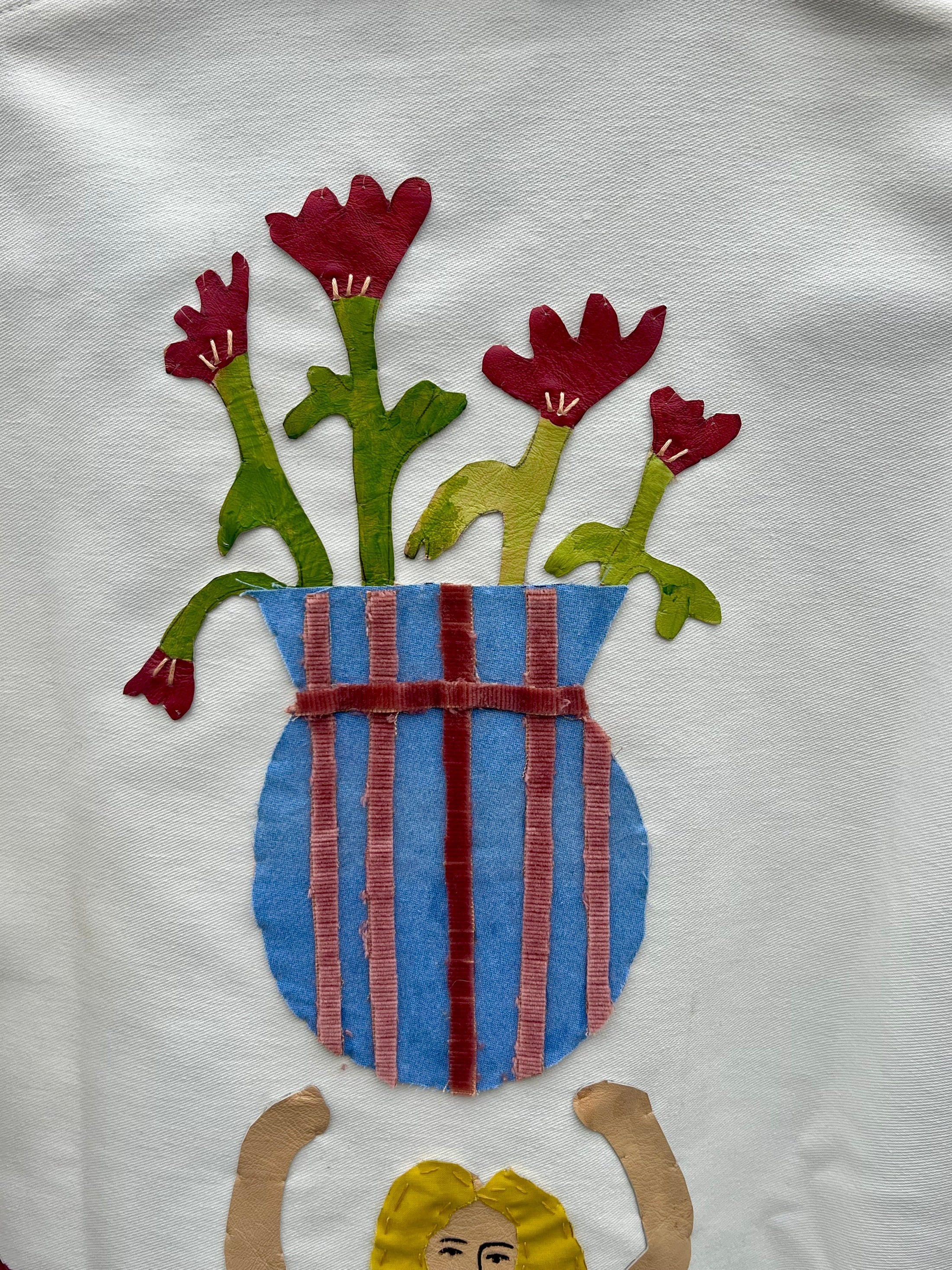 Hand-Embroidered Collage Jacket